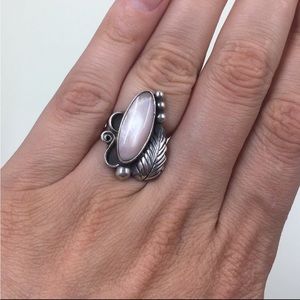 Sterling and MOP Ring